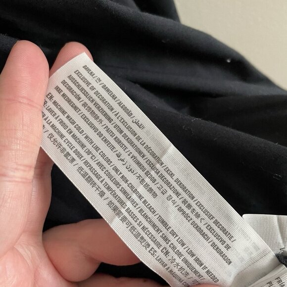 Abercrombie & Fitch Women S Black Long Sleeve Poplin Babydoll Mini Dress NWT - Picture 13 of 15